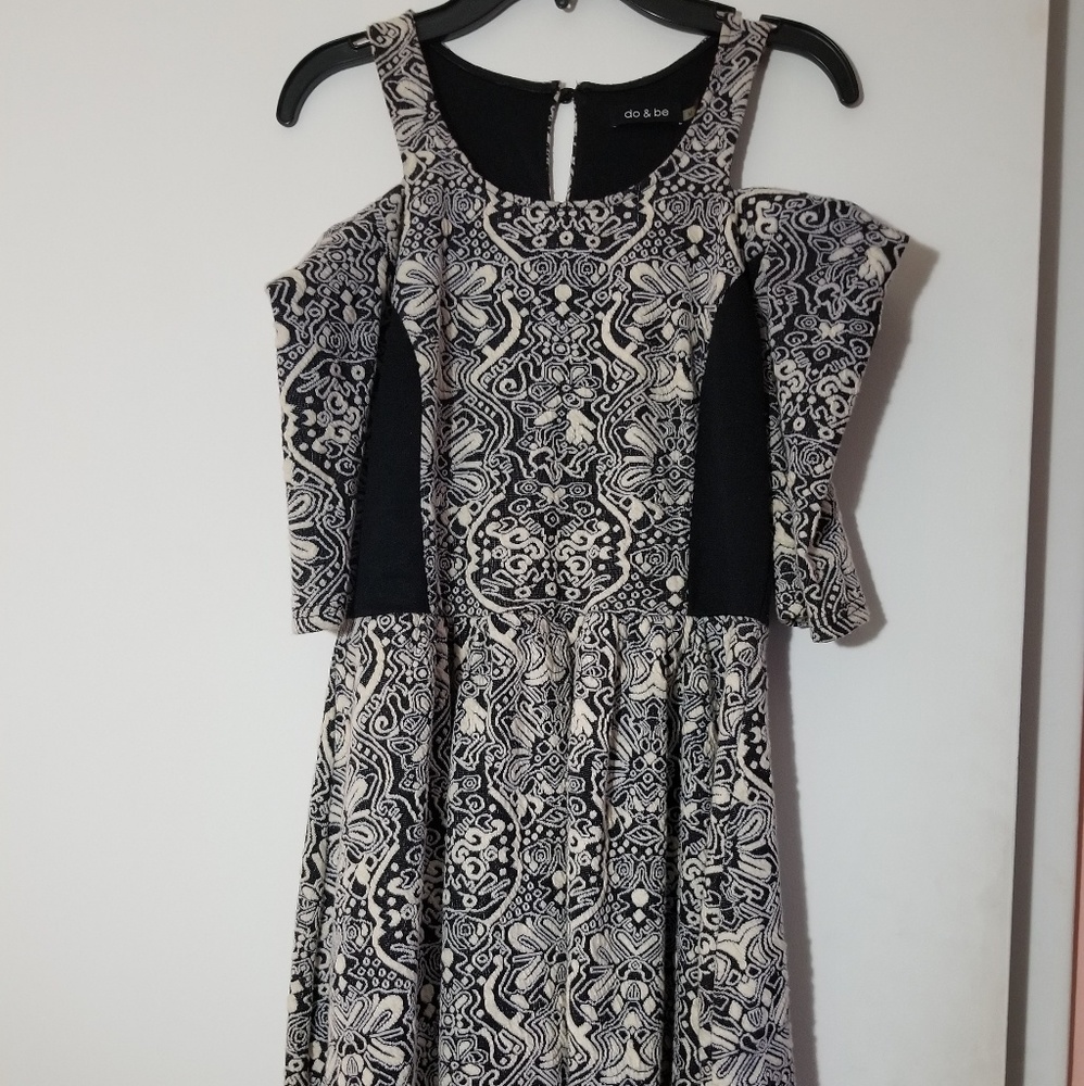 Cute beige and black dress